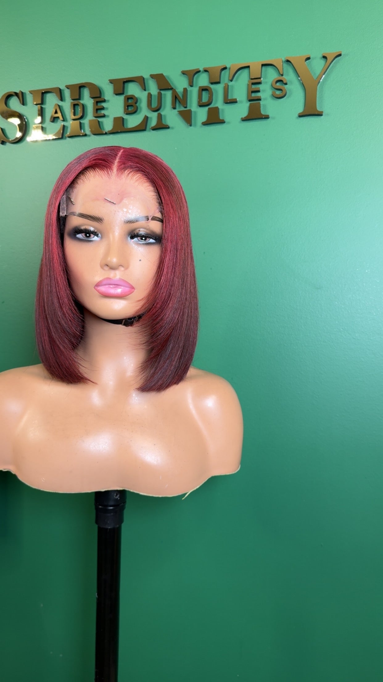 5x5 HD Bob Red Wig