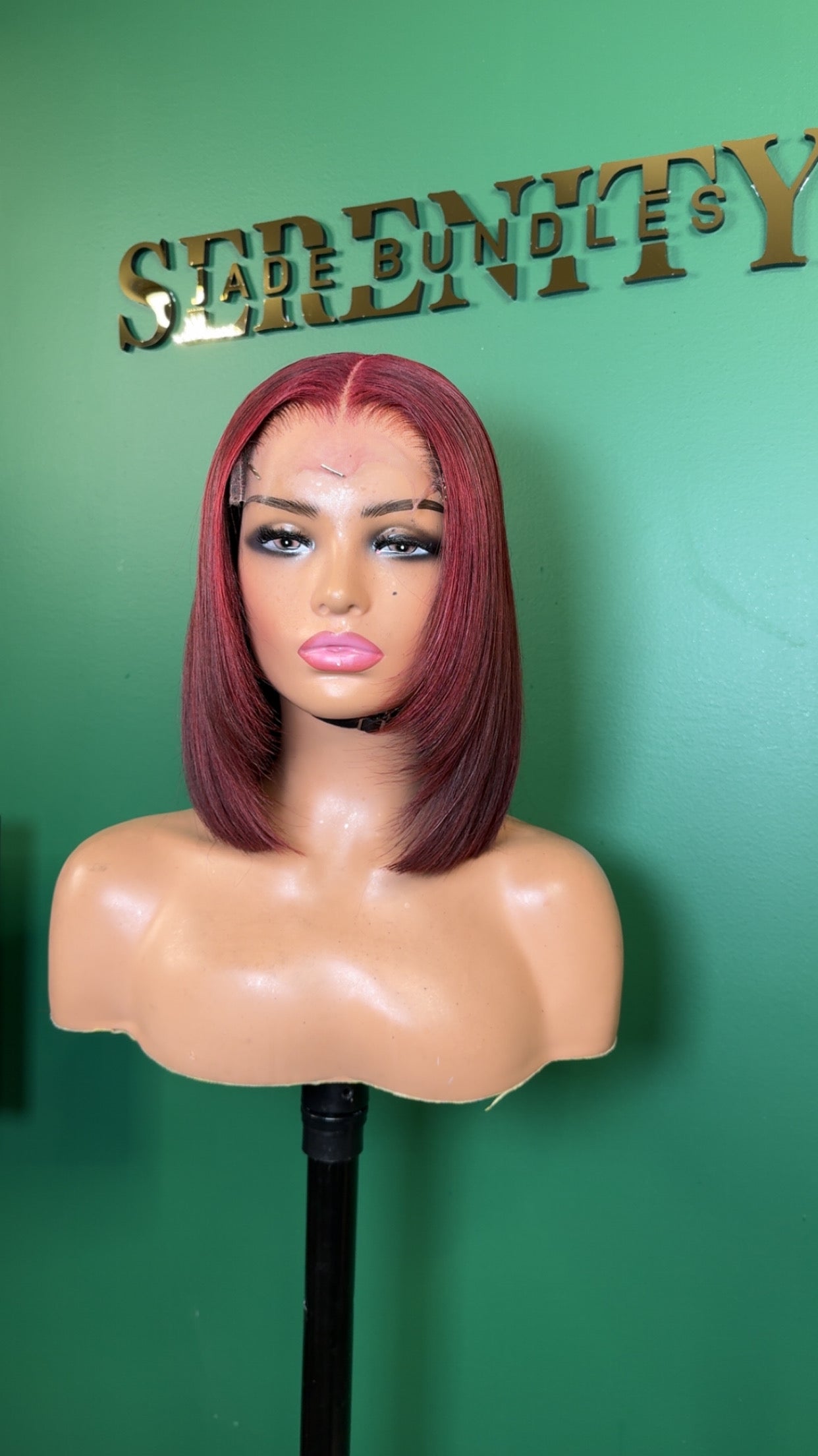 5x5 HD Bob Red Wig