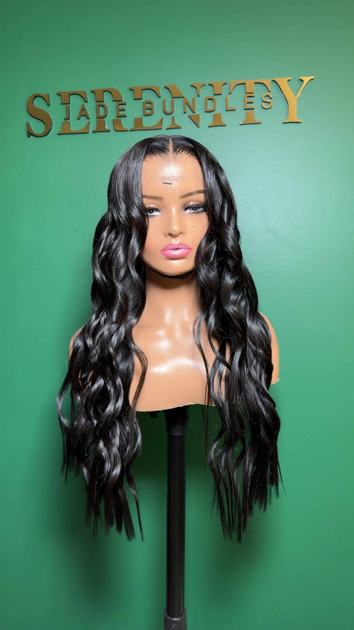5x5 Jet Black Wig