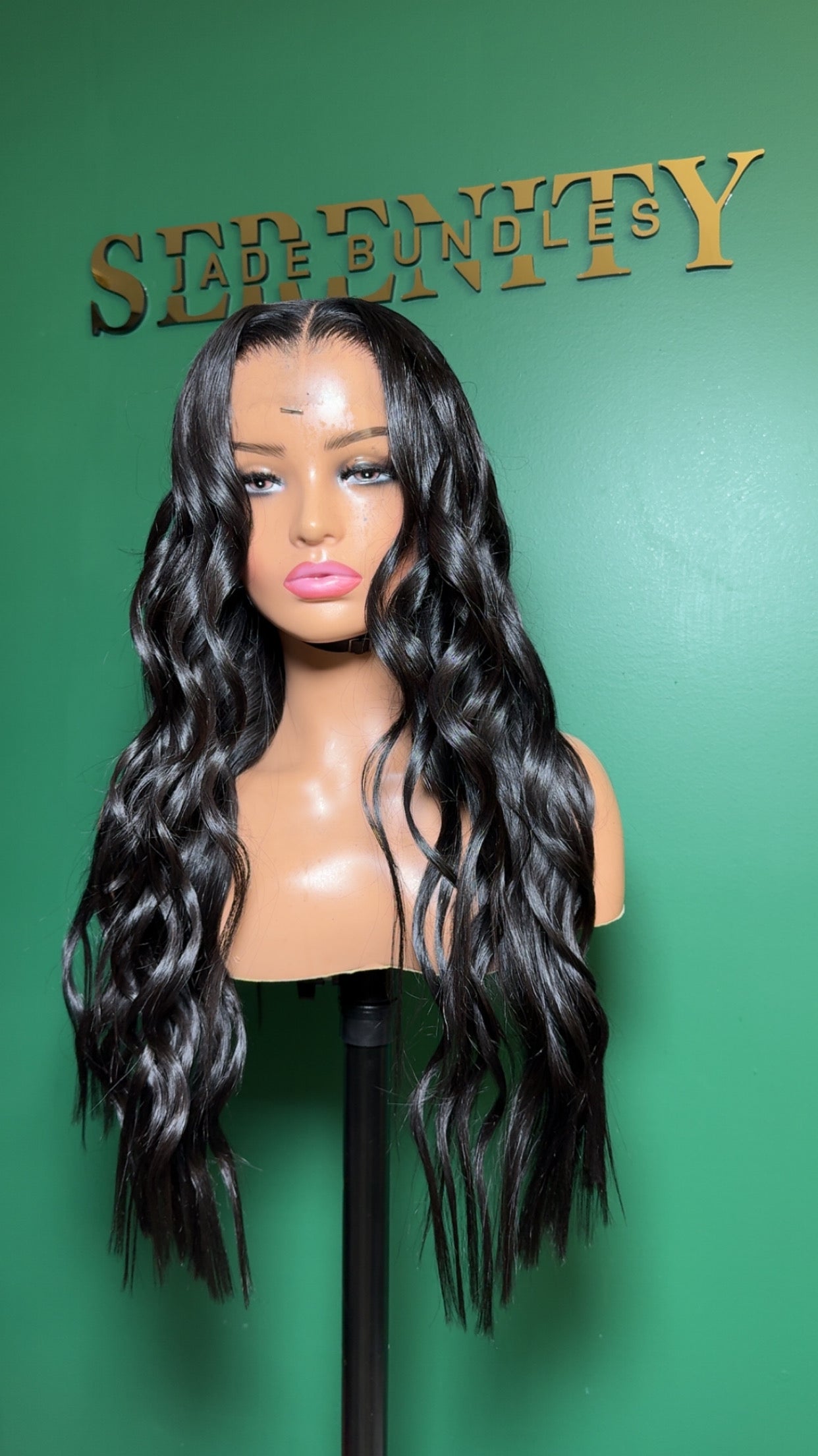 5x5 Jet Black Wig