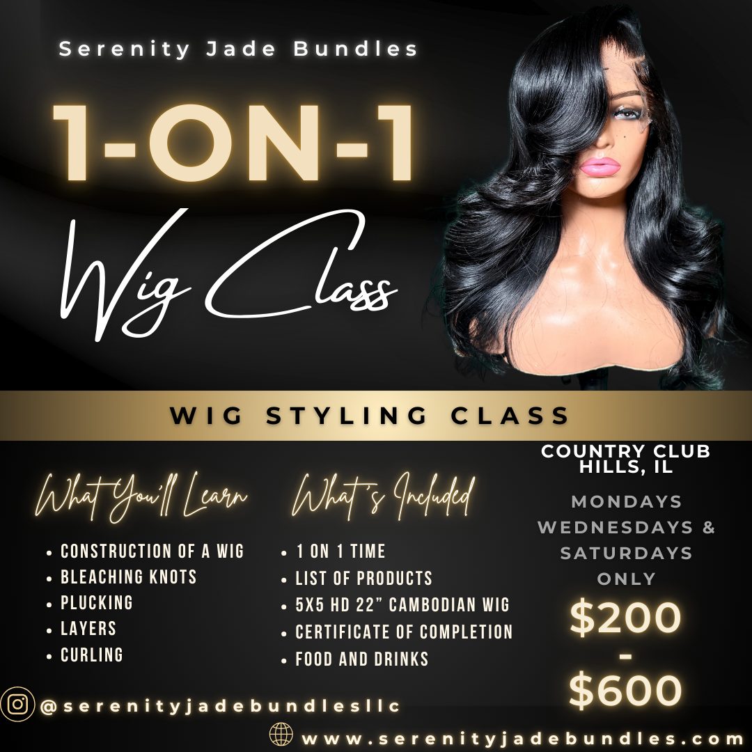 1 on 1 Wig Styling Class