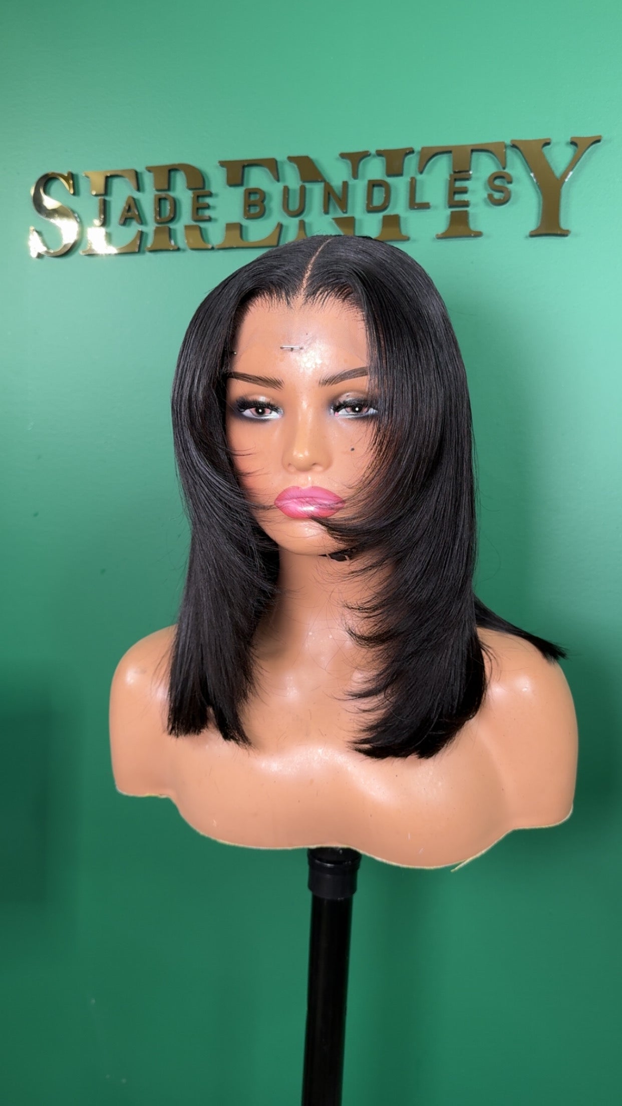 5x5 HD Jet Black Wig