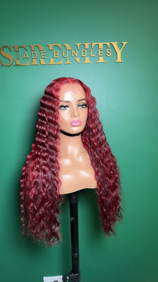 5x5 HD Red Wig
