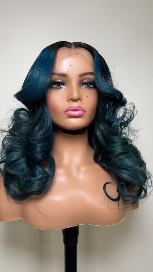 Blue 5x5 Wig